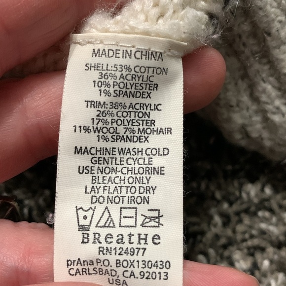 Prana Wool Blend Sweater S - Picture 6 of 13